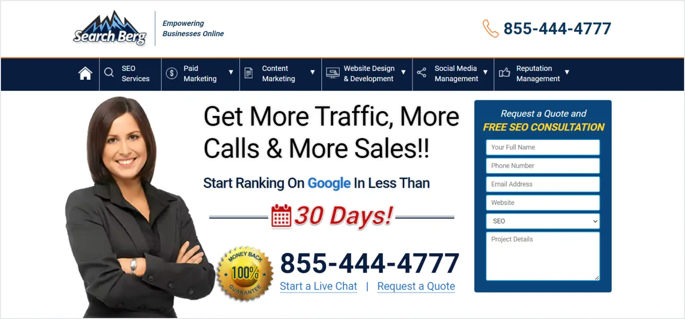 Search Berg real estate marketing agency