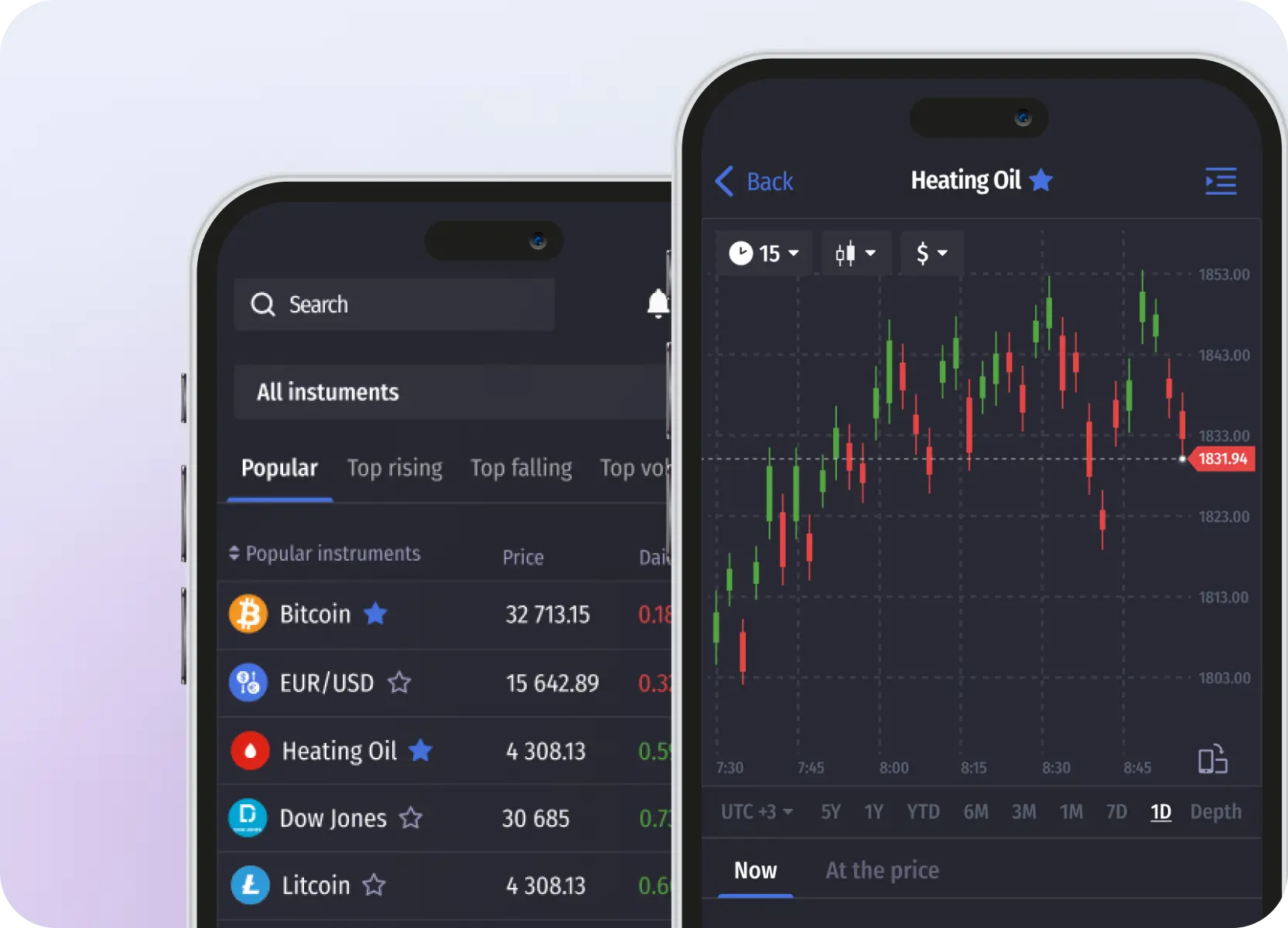 Trading mobile application